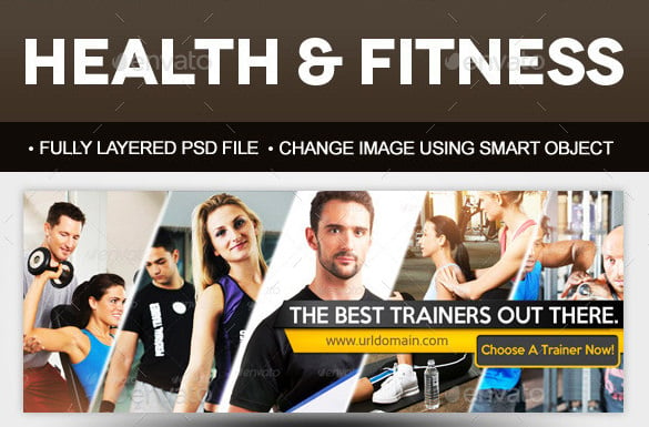 fitness facebook cover template