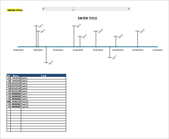 7 Calendar Timeline Templates DOC Excel