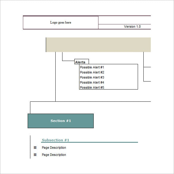 free download site map template in excel format