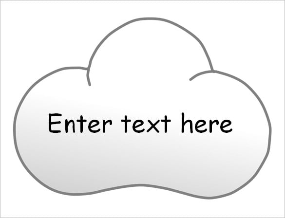 free editable cloud template download