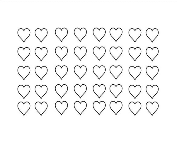 free heart shaped macaron template word download