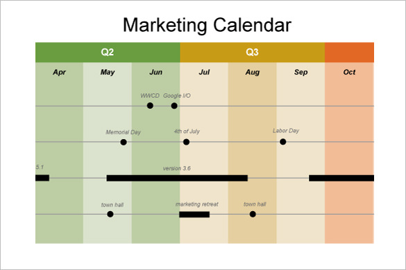 10 Calendar Timeline Templates Word Google Docs PowerPoint 