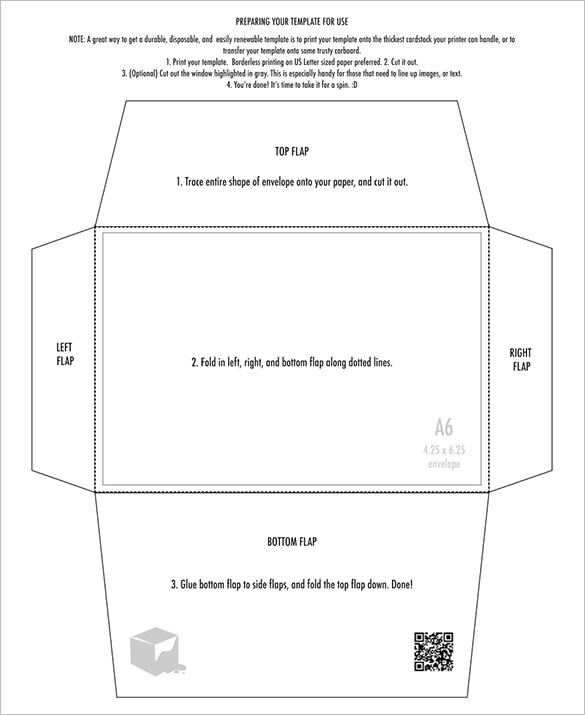 card envelope address template