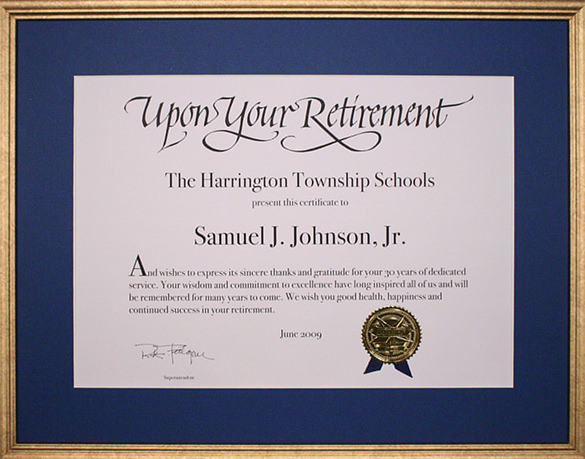 How To Write A Retirement Award