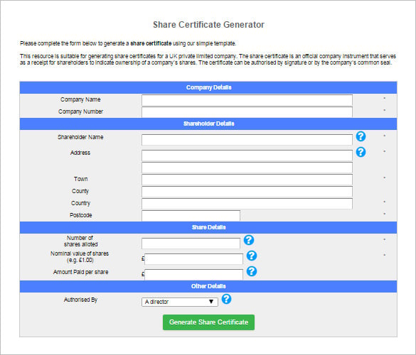 free-share-certificate-generator-online