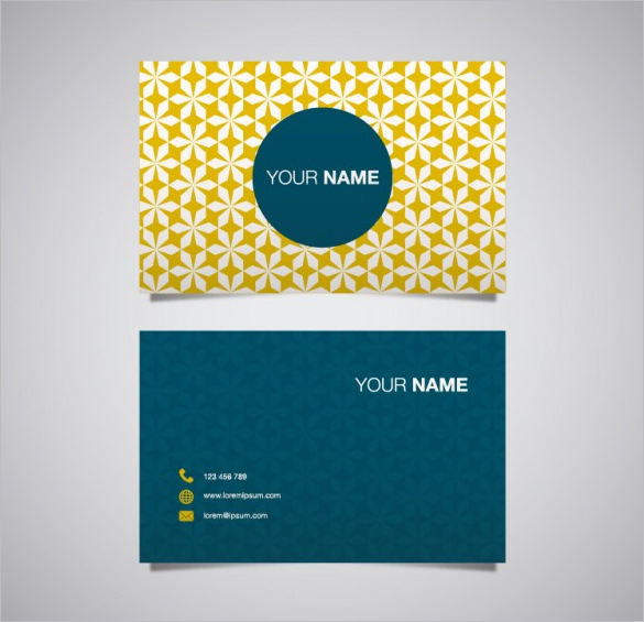 free vector name card template download