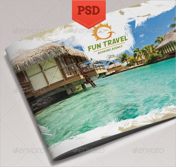 fun travel brochure beautiful design