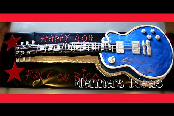 14+ Awsome Guitar Cake Templates &amp; Designs