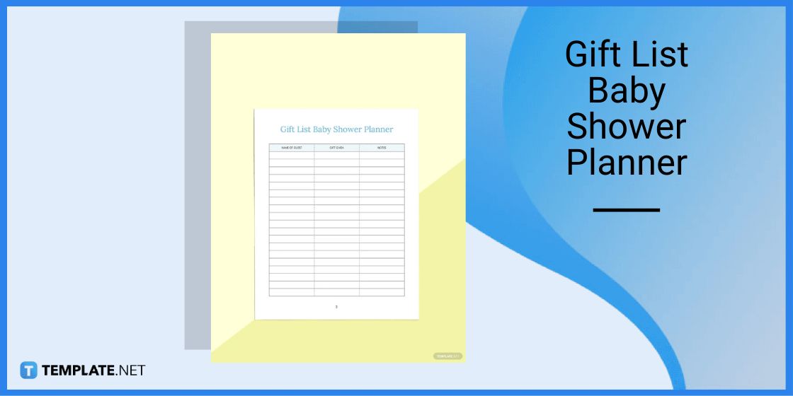 How to Make/Create a Baby Shower Gift List [Templates + Examples] 2023