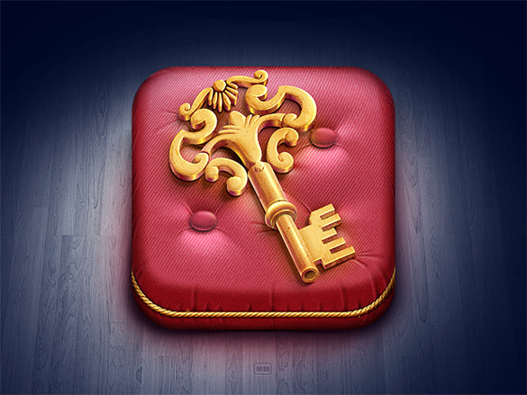 golden key ios icon