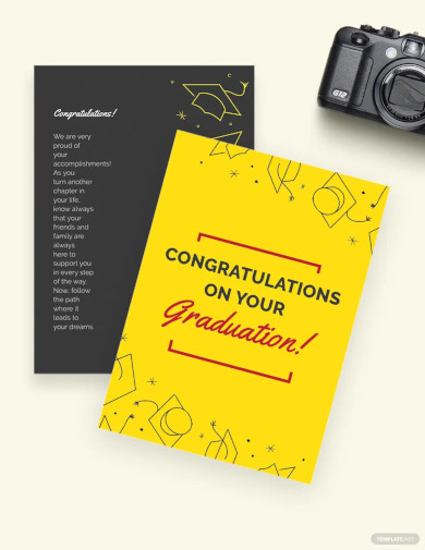 graduation card template