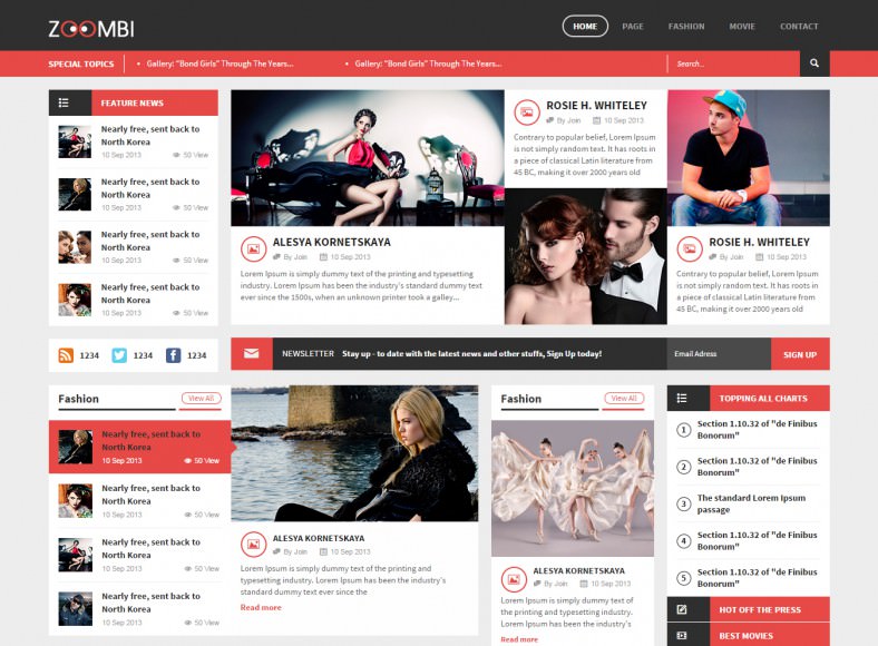 21+ Magazine HTML5 Themes & Templates | Free & Premium Templates