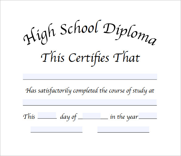 Diploma Certificate Template – 25+ Free Word, PDF, PSD, EPS, InDesign ...