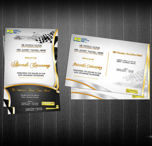 12+ Glorious Award Ceremony Invitation Templates - PSD, AI | Free