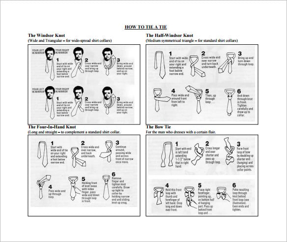 How To Tie A Tie Pdf Free Download