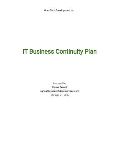 Business Continuity Plan Template - 29+ Free Word, Excel, PDF Format ...
