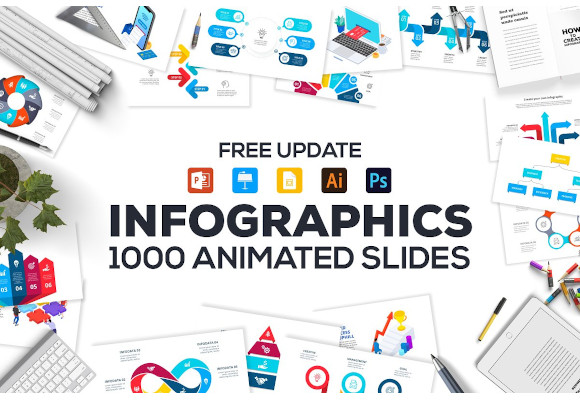 20+ Retro Infographic Elements for Photoshop Designers