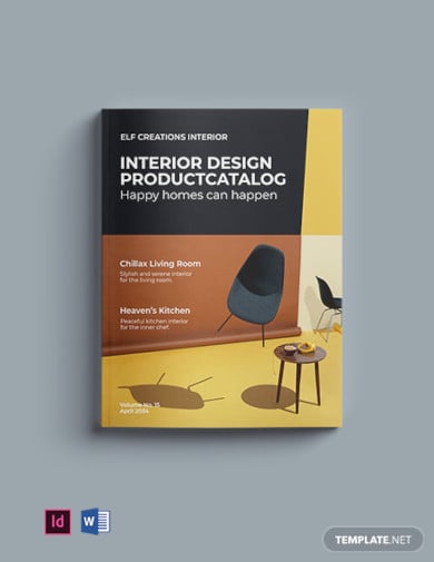 interior design product catalog template