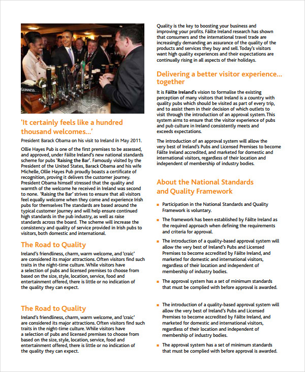 irish pub bar business plan template