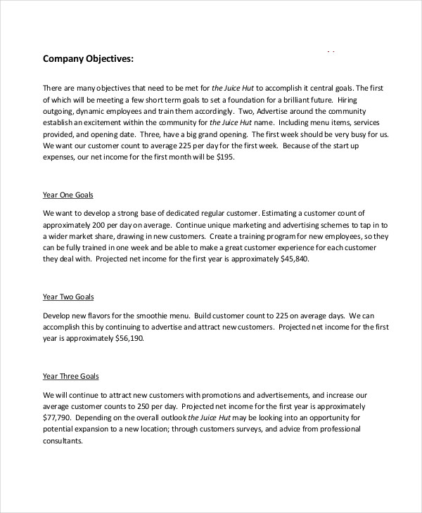 Bar Business Plan Template - 11+ Free Sample, Example, Format Download