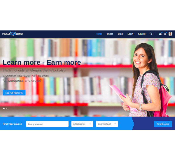 learning courses html5 template