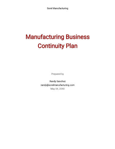 Business Continuity Plan Template - 29+ Free Word, Excel, PDF Format ...