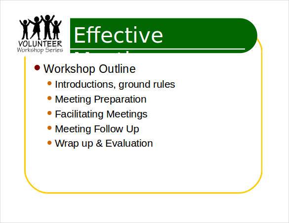 meeting outline presentation