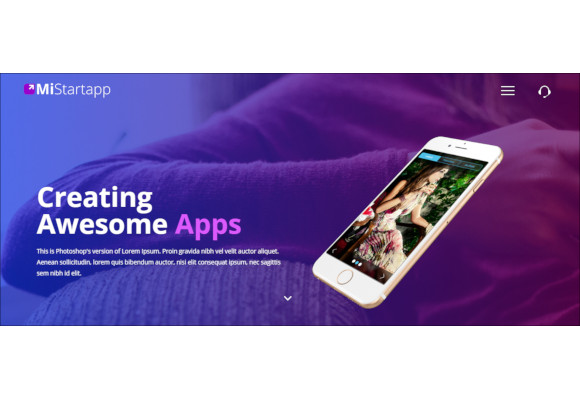 mistartapp responsive joomla app landing page