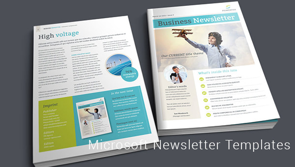 One page newsletter templates from microsoft office