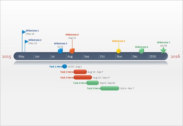 microsoft powerpoint timeline template download