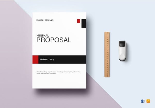 minimal proposal template in ipages