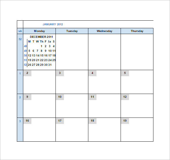 calendar template for google docs daily schedule