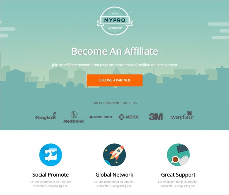 4  Awesome Affiliate Landing Page Templates Free Premium Templates
