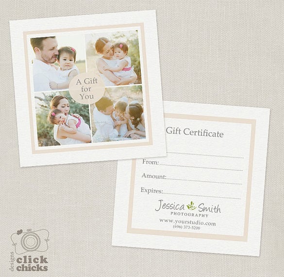 new born photography gift certificate download