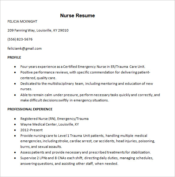 Doctor Resume Templates - 16+ Samples, Examples, Format Download!