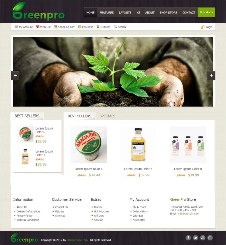 8+ Fabulous Shopping Cart Joomla Templates & Themes