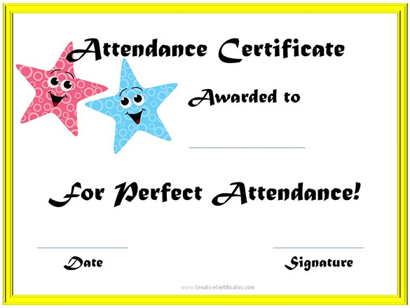 attendance-certificate-templates-12-free-word-pdf-formats