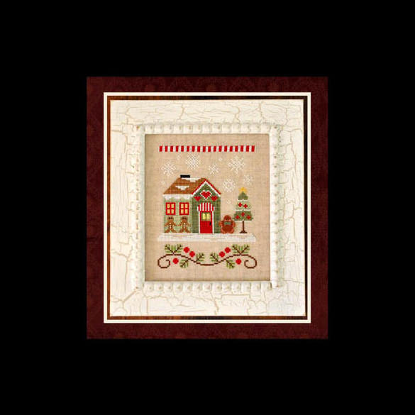 premium cross stitch pattern gingerbread house template