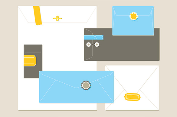 premium wedding card envelope eps template illustrator
