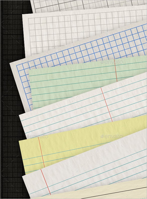 premium wrinkled lined writing paper template