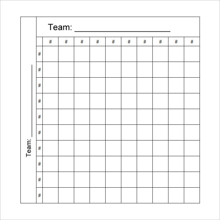 17+ Football Pool Templates Word, Excel, PDF