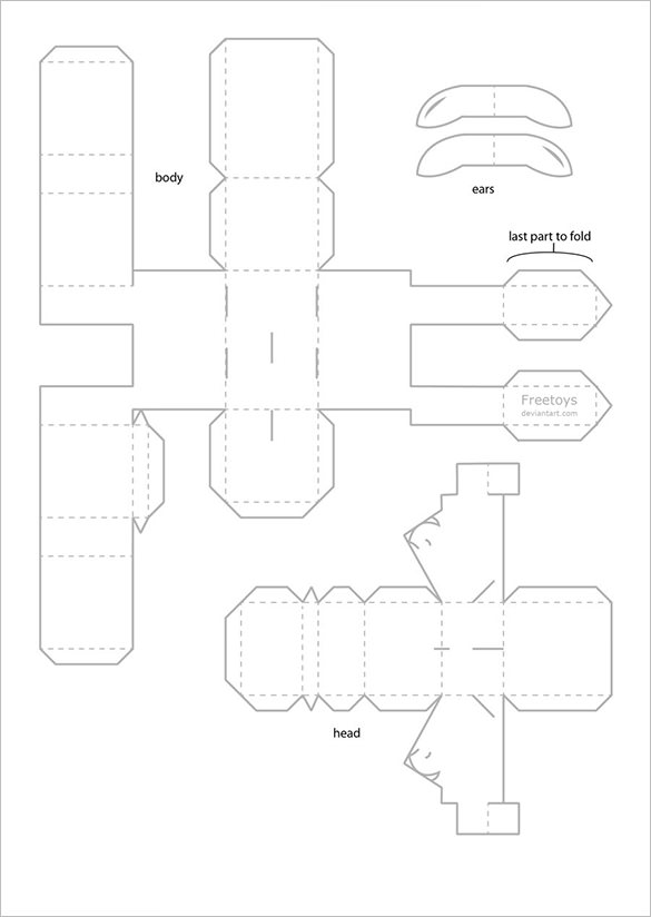 Free Printable Paper Crafts Template Printable Templates
