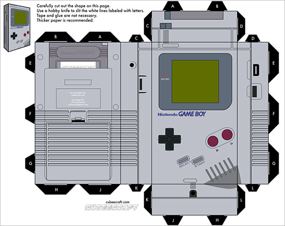 12 Paper Craft Templates PSD Designs 