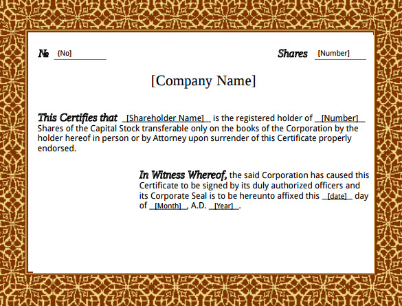 24+ Share Stock Certificate Templates - PSD, Vector EPS