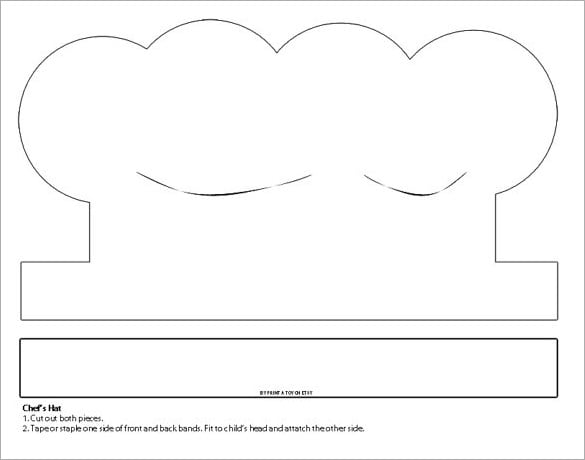Printable Paper Chef Hat Template Free Printable Templates