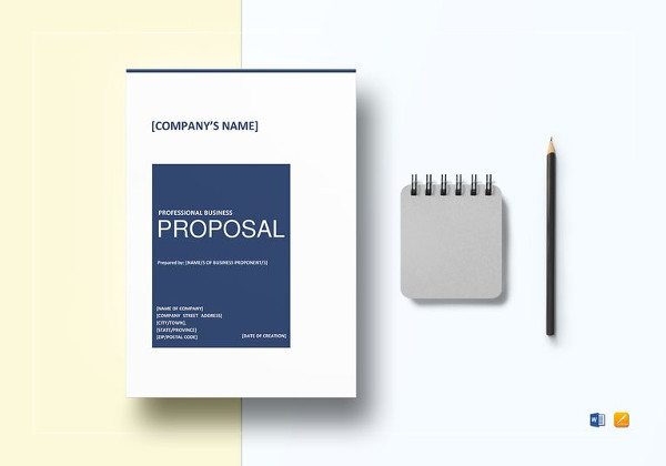 professional business proposal template in word