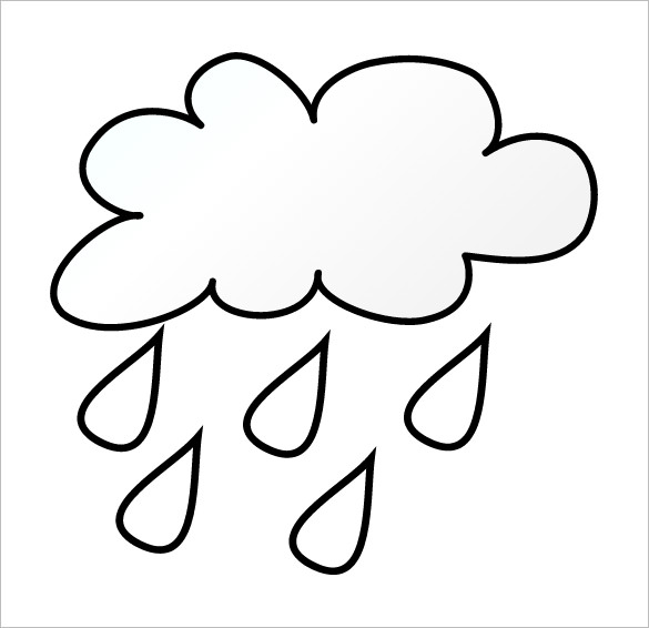 rain cloud template free download