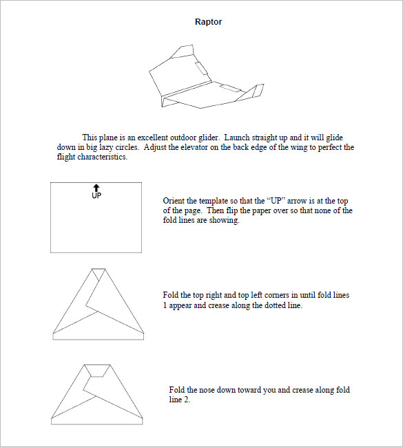14+ Paper Airplane Templates - PSD, PDF