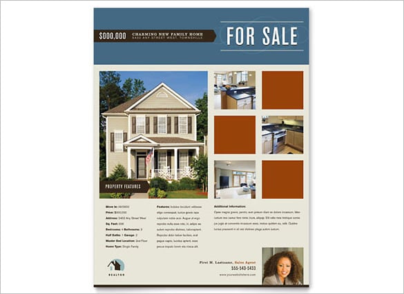 real estate advertising flyer template
