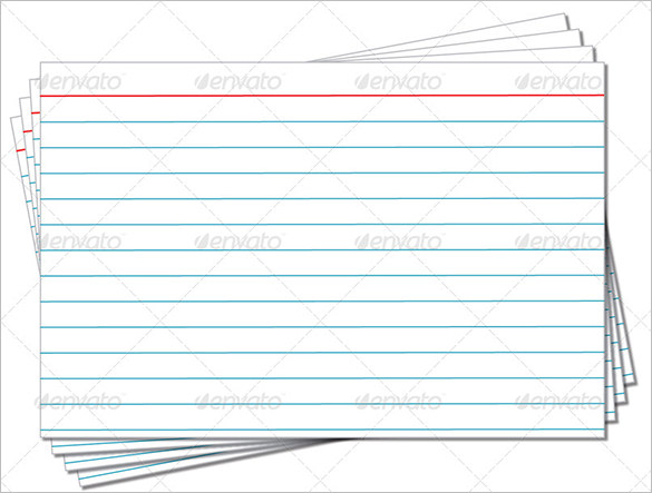 Free 4x6 Index Card Template